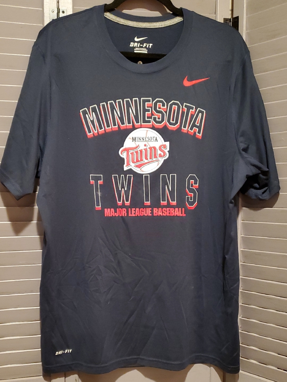 Nike Dri-Fit Navy Minnesota Twins Graphic Tee Size XL